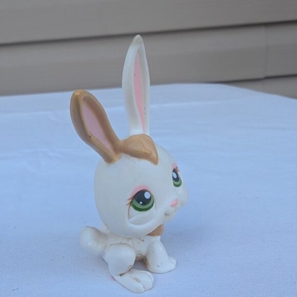 LPS Littlest Pet Shop White and Tan Bunny #322 Brown Schnauzer #2270 - Picture 9 of 10